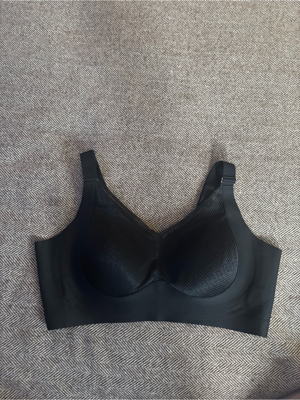 Forlest Thea Mesh Wireless Bra Black Size 4XL IDG904 NWT